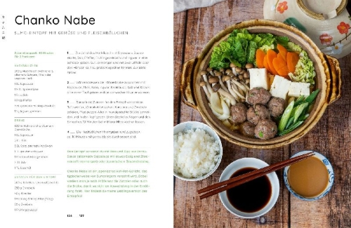Buchcover und Innenansicht für das Buch: Umai! Einfach japanisch kochen