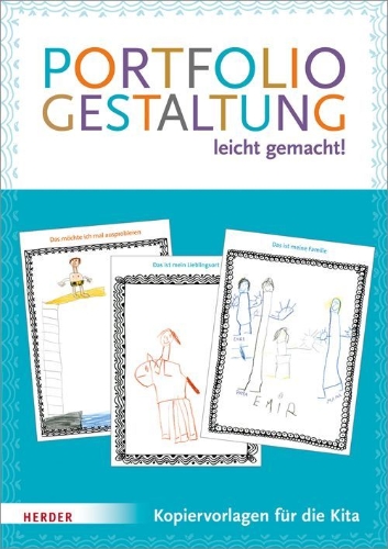 Buchcover und Innenansicht für das Buch: Portfoliogestaltung leicht gemacht