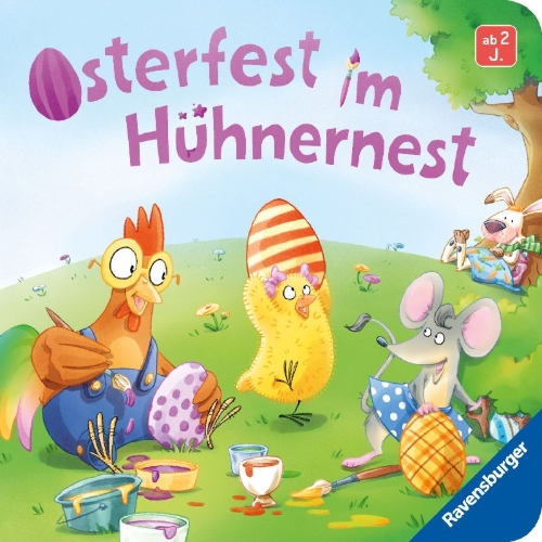 Buchcover und Innenansicht für das Buch: Osterfest im Hühnernest