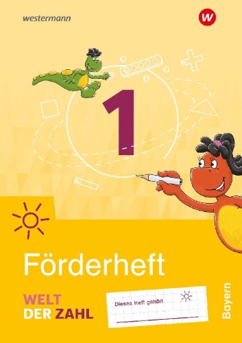 Buchcover und Innenansicht für das Buch: Welt der Zahl 1. Förderarbeitsheft. Für Bayern
