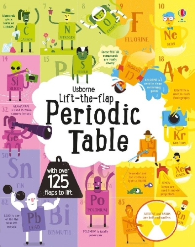 Buchcover und Innenansicht für das Buch: Lift the Flap Periodic Table