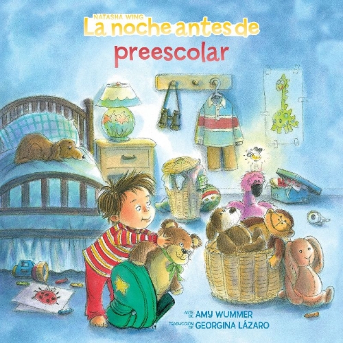 Buchcover und Innenansicht für das Buch: La Noche Antes de Preescolar
