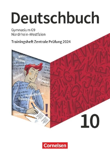 Buchcover und Innenansicht für das Buch: Deutschbuch Gymnasium 10. Schuljahr. Nordrhein-Westfalen - Trainingsheft Zentrale Prüfung 2024 - Arbeitsheft mit Lösungen