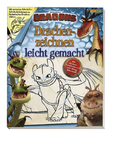 Buchcover und Innenansicht für das Buch: Dragons: Drachenzeichnen leicht gemacht