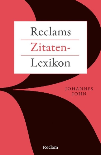 Buchcover und Innenansicht für das Buch: Reclams Zitaten-Lexikon