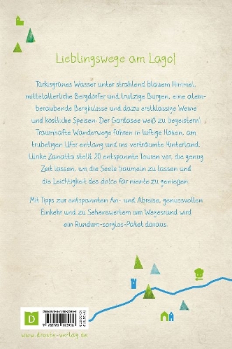 Buchcover und Innenansicht für das Buch: Gardasee. Wandern für die Seele