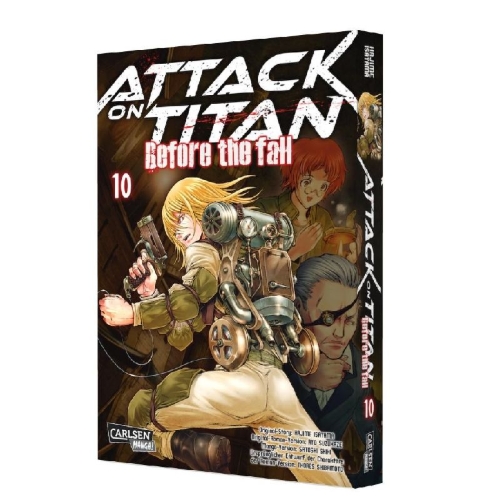 Buchcover und Innenansicht für das Buch: Shingeki no Kyojin - Before the Fall