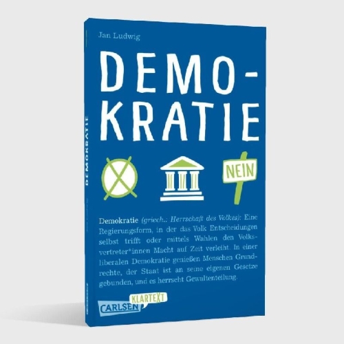 Buchcover und Innenansicht für das Buch: Demokratie (Carlsen Klartext)