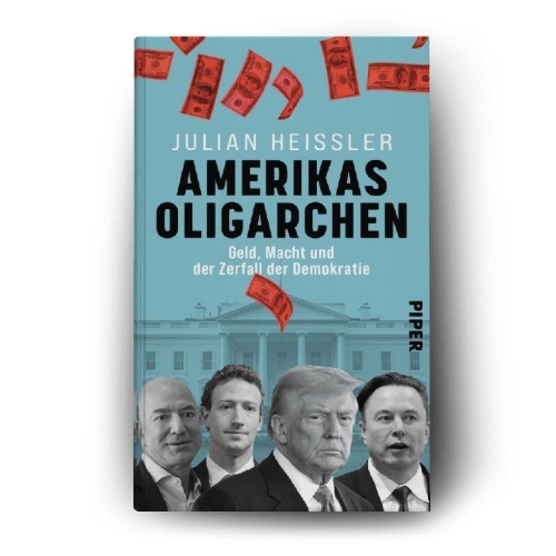 Buchcover und Innenansicht für das Buch: Amerikas Oligarchen