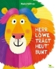 Buchcover und Innenansicht für das Buch: Herr Löwe trägt heut' bunt
