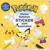 Buchcover und Innenansicht für das Buch: Pokémon: Meine liebsten Sticker zum Ausmalen