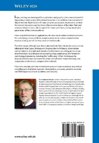 Buchcover und Innenansicht für das Buch: Fundamentals of Inkjet Printing