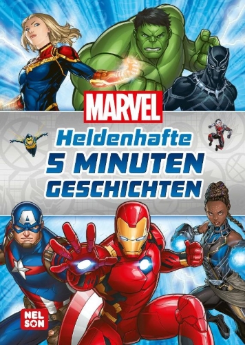 Buchcover und Innenansicht für das Buch: Marvel: Heldenhafte 5-Minuten-Geschichten