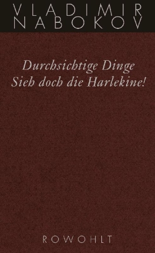 Buchcover und Innenansicht für das Buch: Durchsichtige Dinge / Sieh doch die Harlekine!
