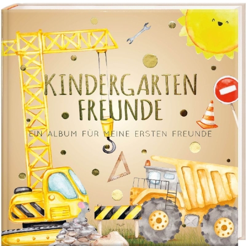 Buchcover und Innenansicht für das Buch: Kindergartenfreunde - BAUSTELLE