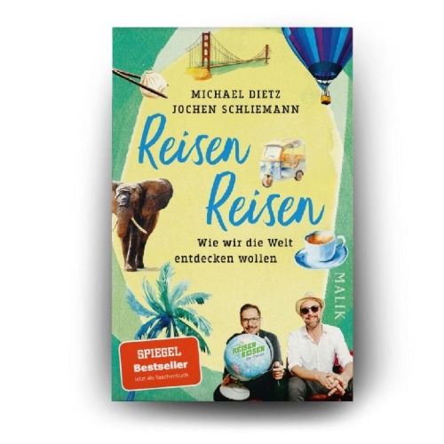 Buchcover und Innenansicht für das Buch: Reisen Reisen