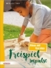 Buchcover und Innenansicht für das Buch: Freispiel-Impulse: Malen und Gestalten