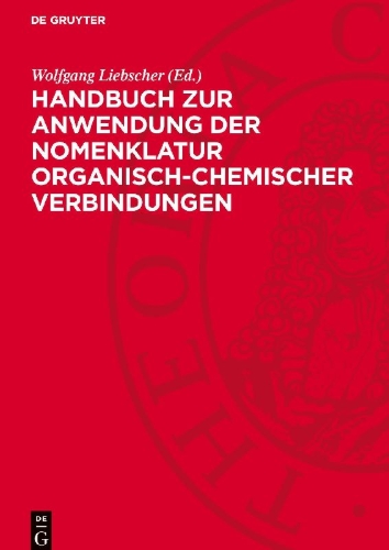 Buchcover und Innenansicht für das Buch: Handbuch zur Anwendung der Nomenklatur organisch-chemischer Verbindungen