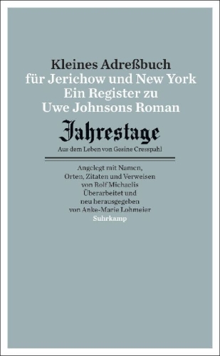 Buchcover und Innenansicht für das Buch: Kleines Adressbuch für Jerichow und New York