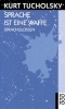 Buchcover und Innenansicht für das Buch: Sprache ist eine Waffe