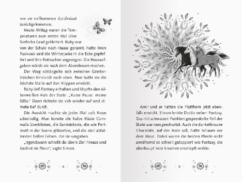Buchcover und Innenansicht für das Buch: Pferdeflüsterer-Mädchen, Band 4 - Das kleine Wunder
