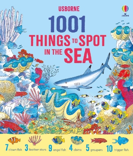 Buchcover und Innenansicht für das Buch: 1001 Things to Spot in the Sea