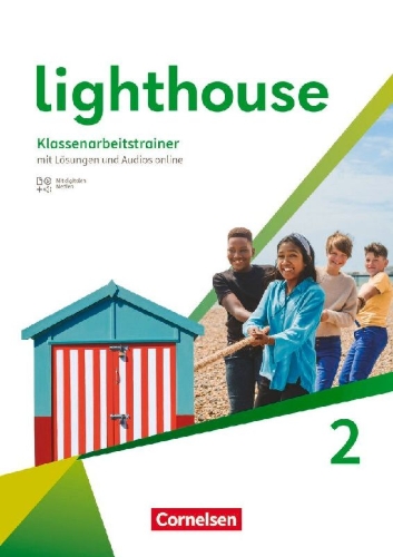 Buchcover und Innenansicht für das Buch: Lighthouse Band 2: 6. Schuljahr - Klassenarbeitstrainer mit Audios, Erklärfilmen und Lösungen
