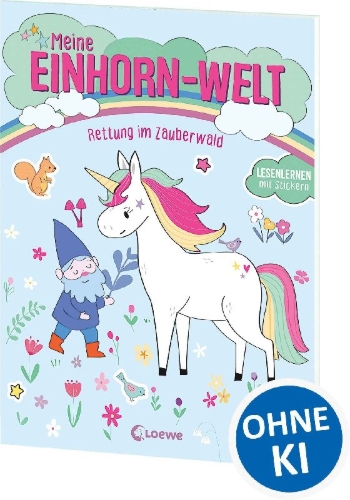 Buchcover und Innenansicht für das Buch: J'aime les licornes - La licorne timide