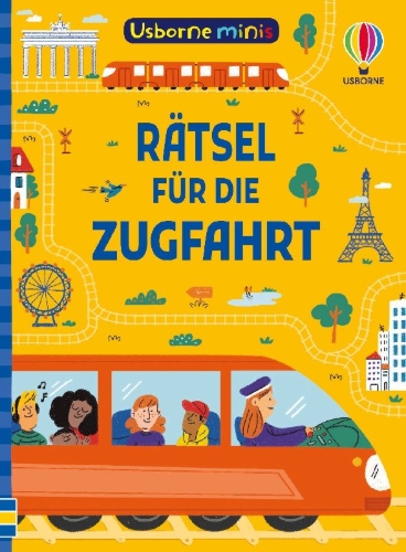 Buchcover und Innenansicht für das Buch: Usborne Minis: Rätsel für die Zugfahrt