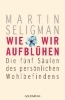 Buchcover und Innenansicht für das Buch: Flourish - A Visionary New Understanding of Happiness and Well-Being