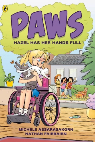 Buchcover und Innenansicht für das Buch: PAWS: Hazel Has Her Hands Full