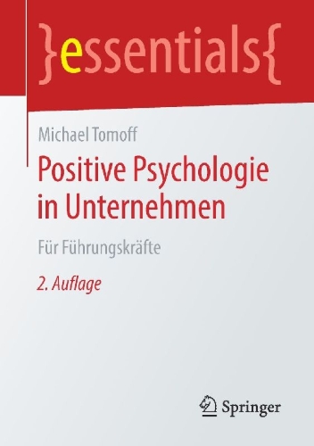 Buchcover und Innenansicht für das Buch: Positive Psychologie in Unternehmen