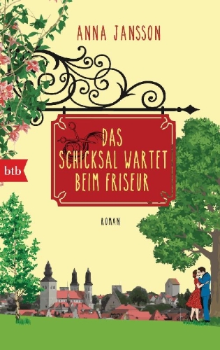 Buchcover und Innenansicht für das Buch: Ödesgudinnan på Salong d'Amour