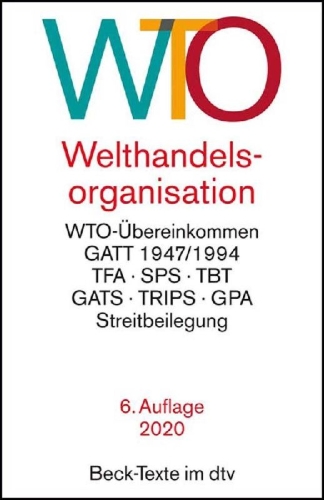 Buchcover und Innenansicht für das Buch: Welthandelsorganisation