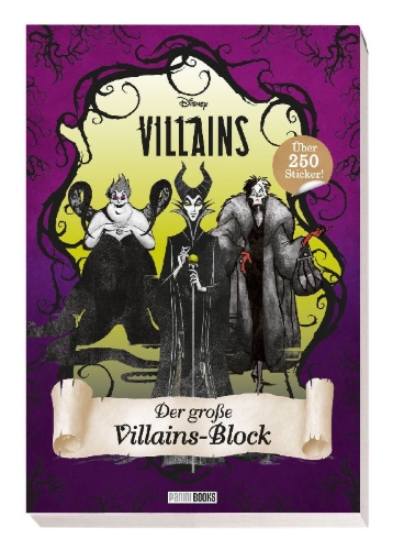 Buchcover und Innenansicht für das Buch: Disney Villains: Der große Villains-Block