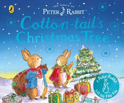 Buchcover und Innenansicht für das Buch: The World of Peter Rabbit: Cotton-tail's Christmas Tree