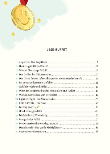 Buchcover und Innenansicht für das Buch: Wie werde ich glücklicher als meine Eltern?