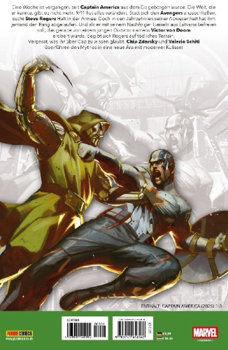 Buchcover und Innenansicht für das Buch: Captain America (2025) #1-#3