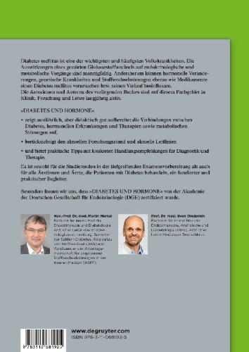 Buchcover und Innenansicht für das Buch: Diabetes, Stoffwechsel und hormonelle Störungen