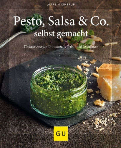 Buchcover und Innenansicht für das Buch: Pesto, Salsa & Co. selbst gemacht