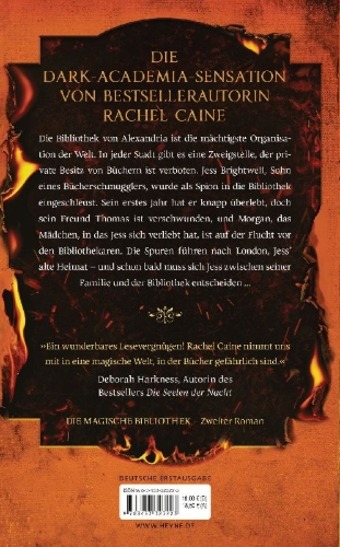 Buchcover und Innenansicht für das Buch: The Great Library - Paper and Fire