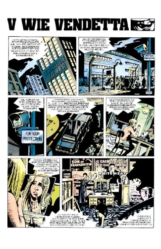 Buchcover und Innenansicht für das Buch: V for Vendetta #1-#10
