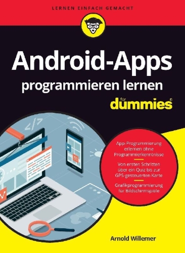 Buchcover und Innenansicht für das Buch: Android-Apps programmieren lernen für Dummies