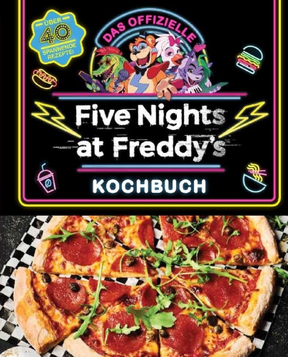 Buchcover und Innenansicht für das Buch: The Official Five Nights at Freddy's Cookbook