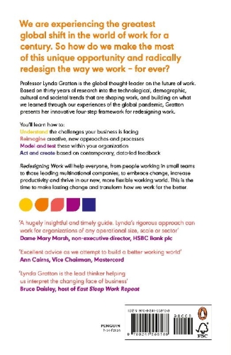 Buchcover und Innenansicht für das Buch: Redesigning Work