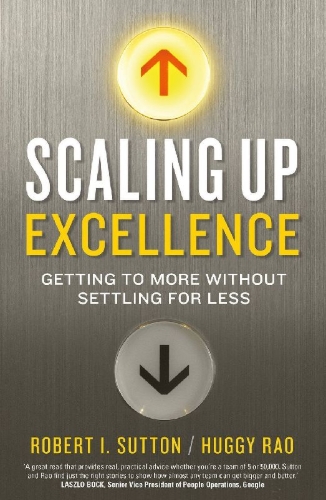 Buchcover und Innenansicht für das Buch: Scaling up Excellence