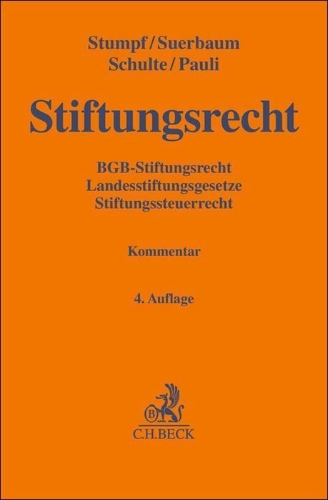 Buchcover und Innenansicht für das Buch: Stiftungsrecht
