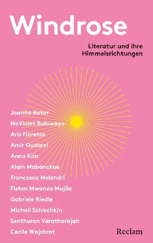 Buchcover und Innenansicht für das Buch: Windrose. Literatur und ihre Himmelsrichtungen