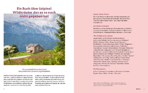 Buchcover und Innenansicht für das Buch: Wie Wildkräuter wirken