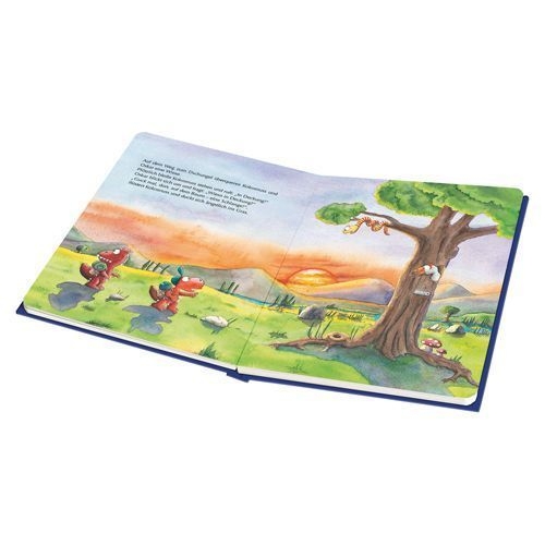 Buchcover und Innenansicht für das Buch: Der kleine Drache Kokosnuss - Die Mutprobe